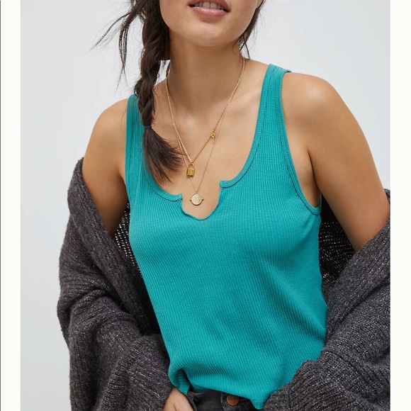 Anthropologie Tops - Anthropologie Anisa Notch-Neck Tank Size L